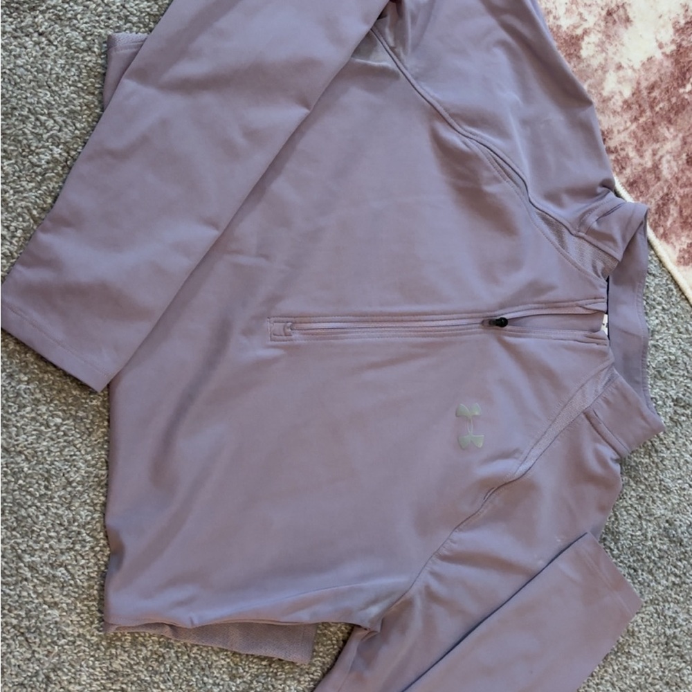 Under Armour Lavender Quarter-Zip Top